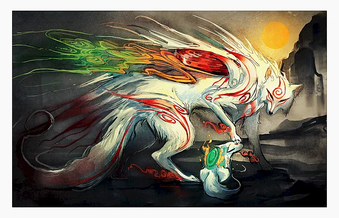 Tsukuyomi el sereno dios de la luna y otro hermano de amaterasu 2